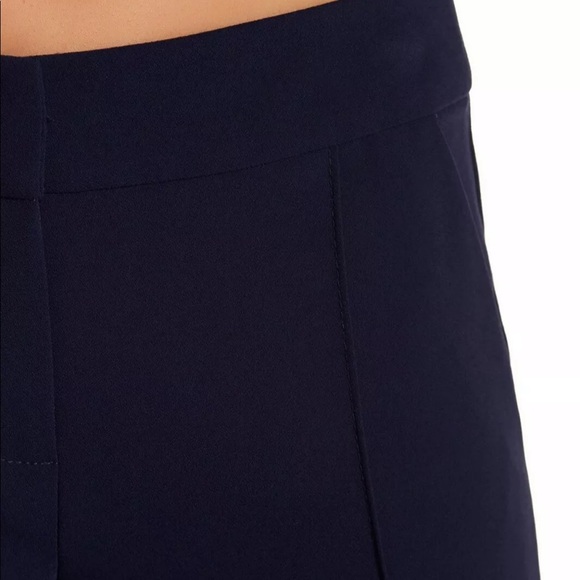 Trina Turk Pants Wide Leg Cropped Dark Indigo Sz 8 - Picture 5 of 5